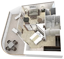 Club World Owners Suite diagram