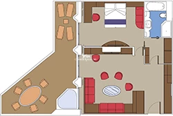 Yacht Club Royal Suite diagram