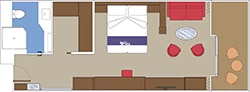 Yacht Club Deluxe Suite diagram